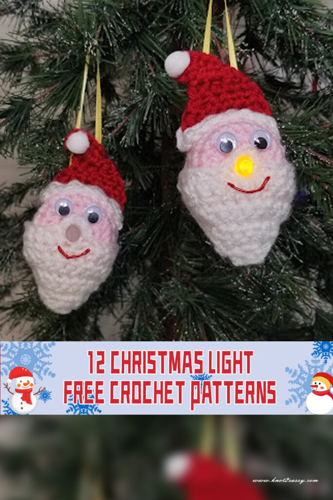 12 Christmas Light Crochet Patterns - FREE