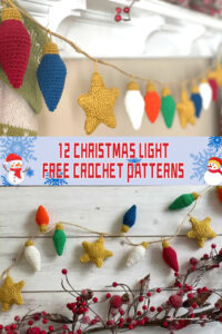 12 Christmas Light Crochet Patterns - FREE - iGOODideas.com