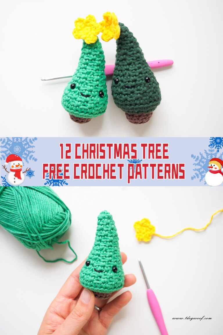 12 Christmas Tree Crochet Patterns FREE