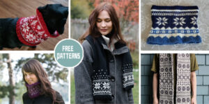 6 Snowflake Cowl Knitting Patterns - FREE
