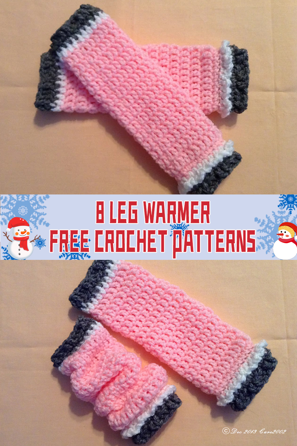 8 Leg Warmer Crochet Patterns - FREE - iGOODideas.com