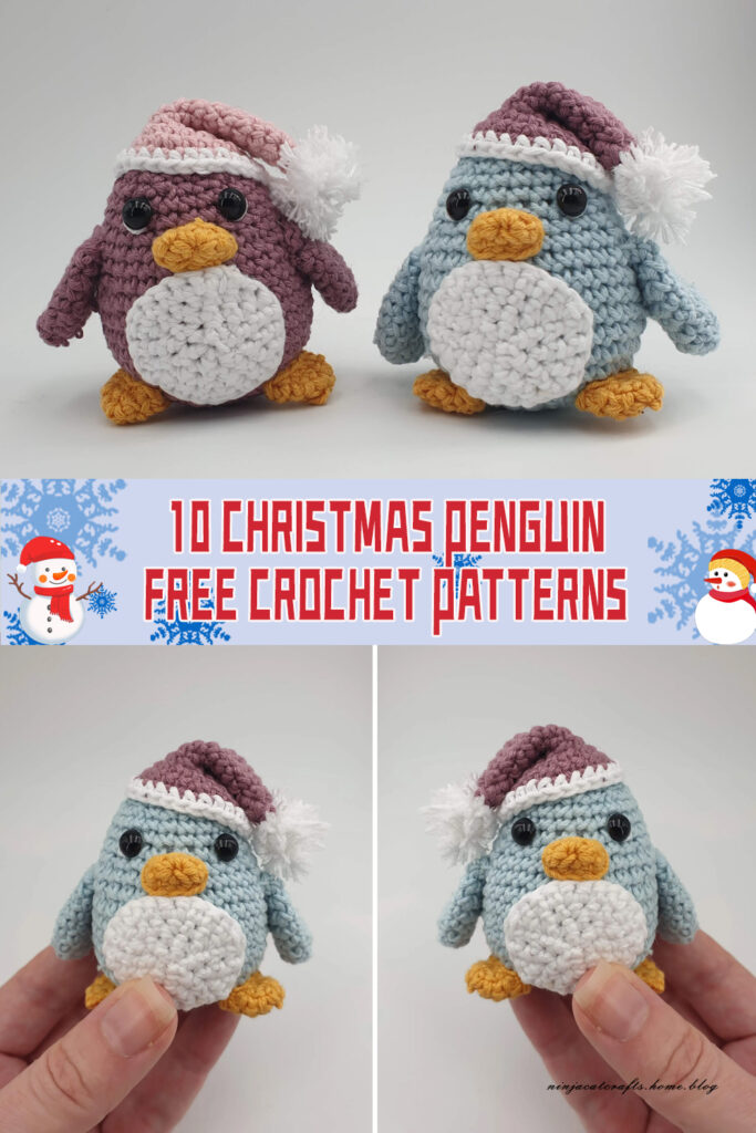10 Christmas Penguin Crochet Patterns – FREE