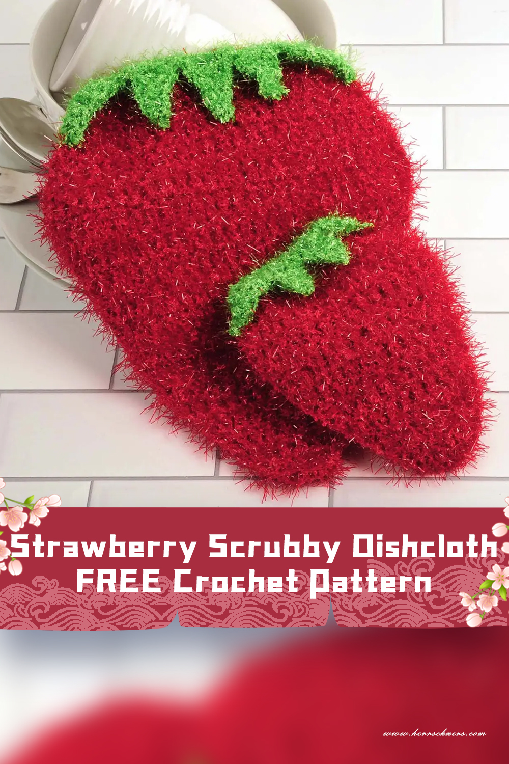 10 Flower Scrubby Dishcloth Crochet Patterns FREE