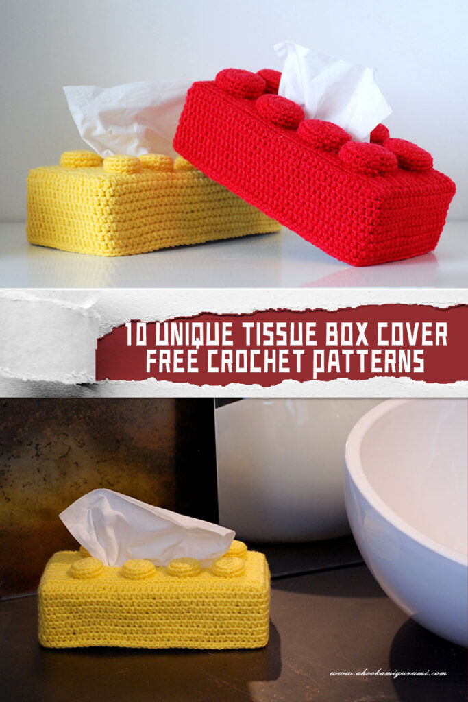 10 Unique Tissue Box Cover Crochet Patterns - FREE