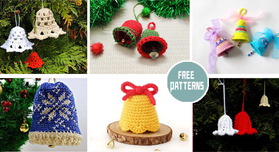 11 Christmas Bell Crochet Patterns - FREE