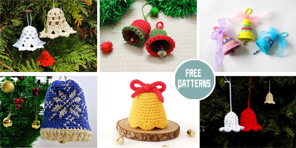 10 Christmas Bell Crochet Patterns –  FREE
