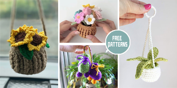 6 Car Hanging Crochet Patterns – FREE