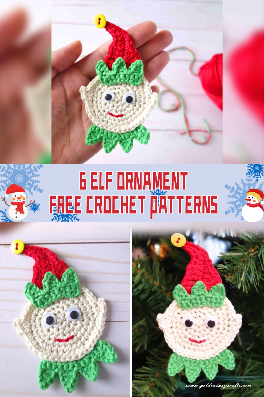 6 Enchanting Elf Ornament Crochet Patterns for the Holidays ...