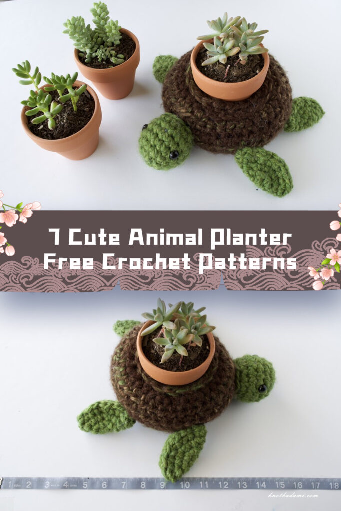 7 Adorable Animal Planter Crochet Patterns - FREE