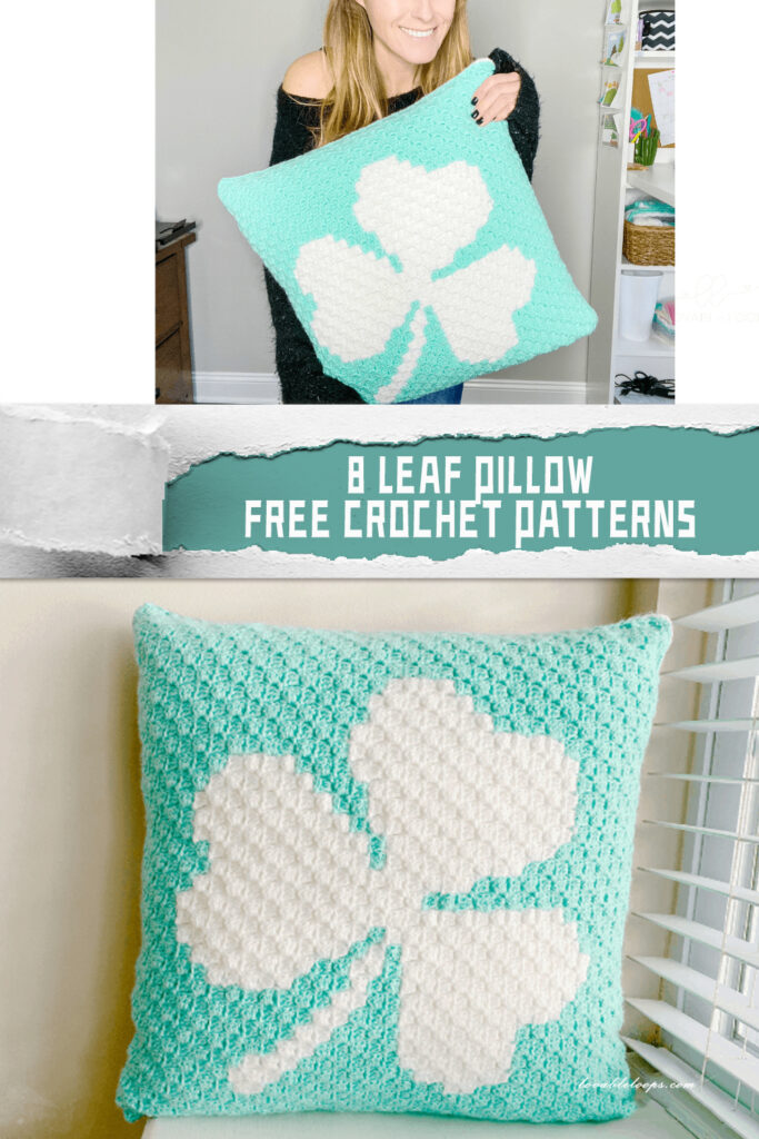 8 Leaf Pillow Crochet Patterns -  FREE