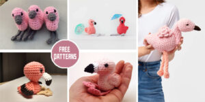 9 Amigurumi Flamingo Crochet Patterns - FREE