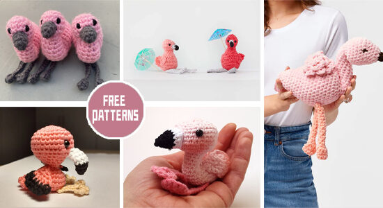 9 Amigurumi Flamingo Crochet Patterns - FREE