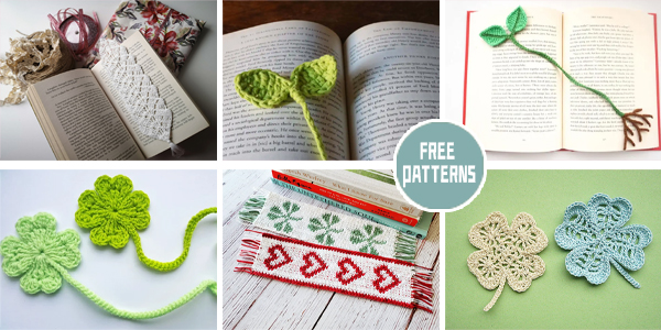 9 Leaf Bookmark Crochet Patterns – FREE