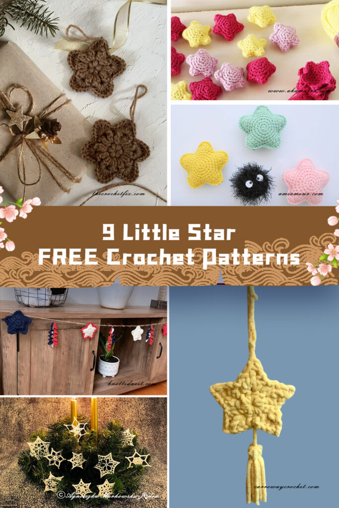 9 Little Star Crochet Patterns -  FREE