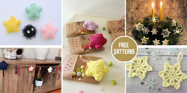 9 Little Star Crochet Patterns - FREE
