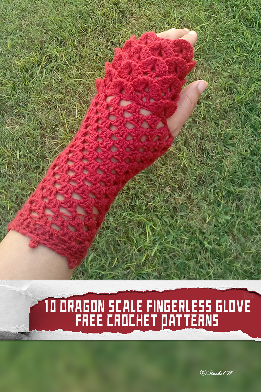 10 Dragon Scale Fingerless Glove Crochet Patterns FREE