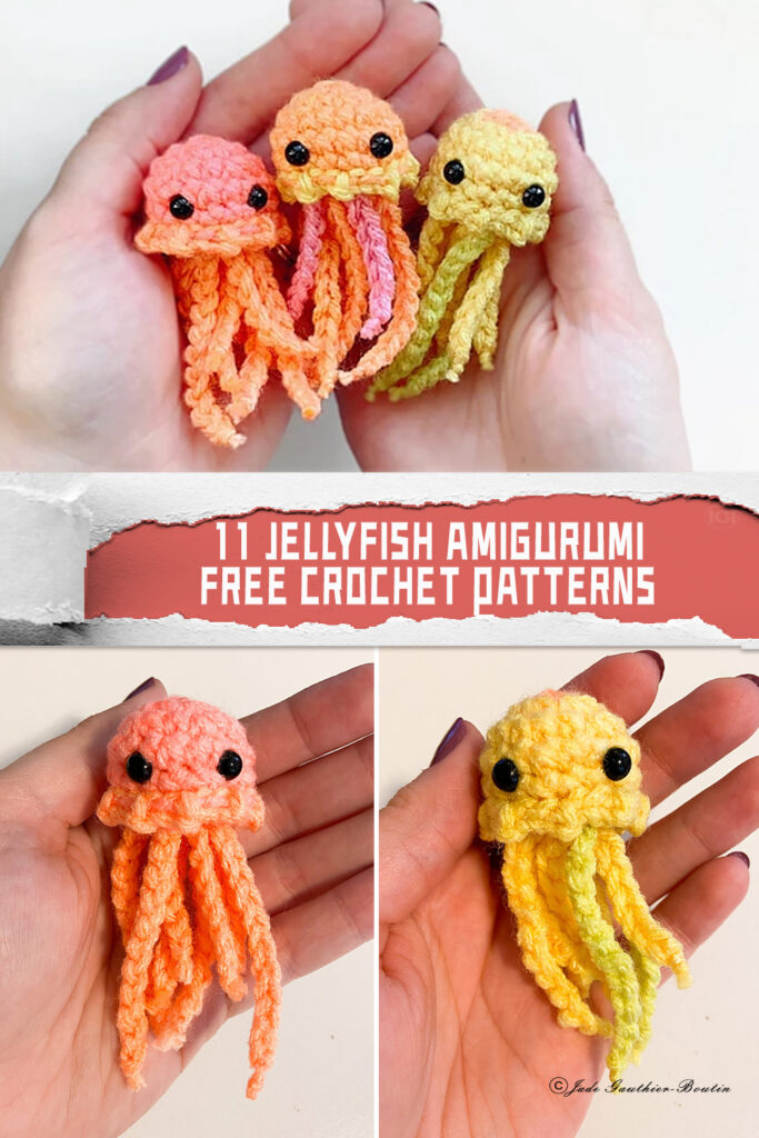 11 Jellyfish Amigurumi Crochet Patterns -  FREE