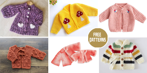 12 Baby Sweater Crochet Patterns – FREE