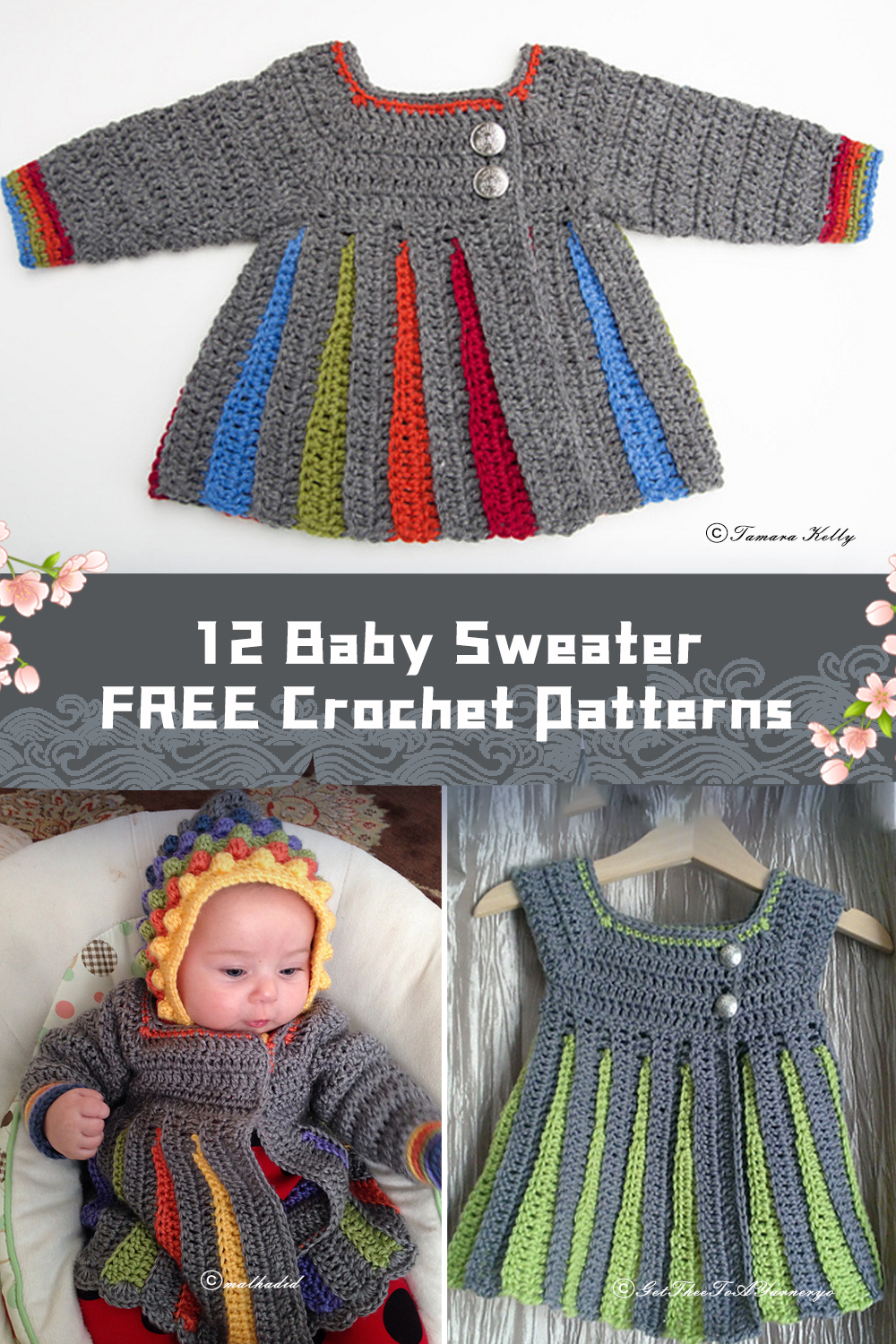12 Baby Sweater Crochet Patterns - FREE - iGOODideas.com