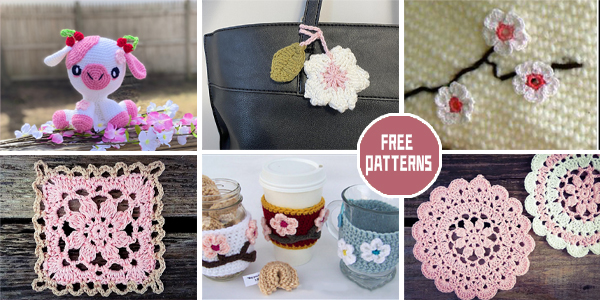 12 Cherry Blossom Project Crochet Patterns -FREE
