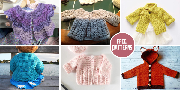 13 Baby Cardigan Crochet Patterns –  FREE