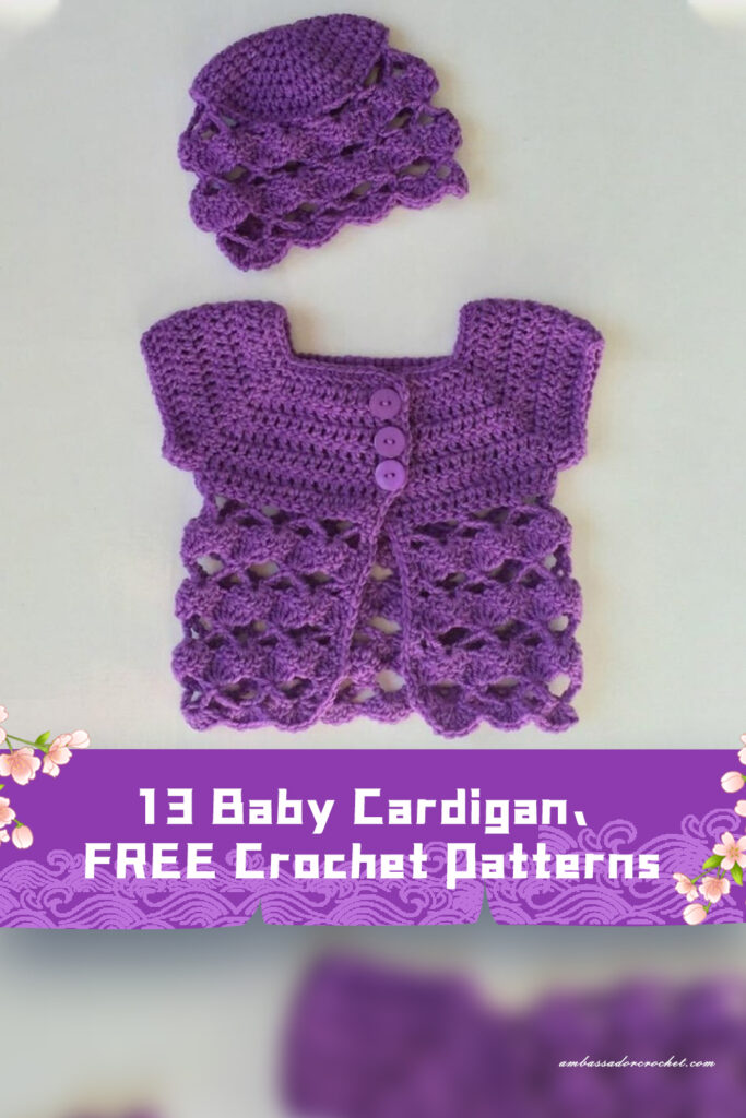 13 Baby Cardigan Crochet Patterns - FREE