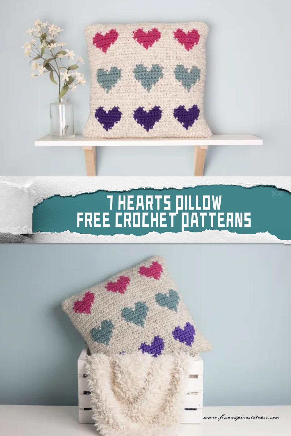 7 Free Hearts Pillow Crochet Patterns You Can’t Miss
