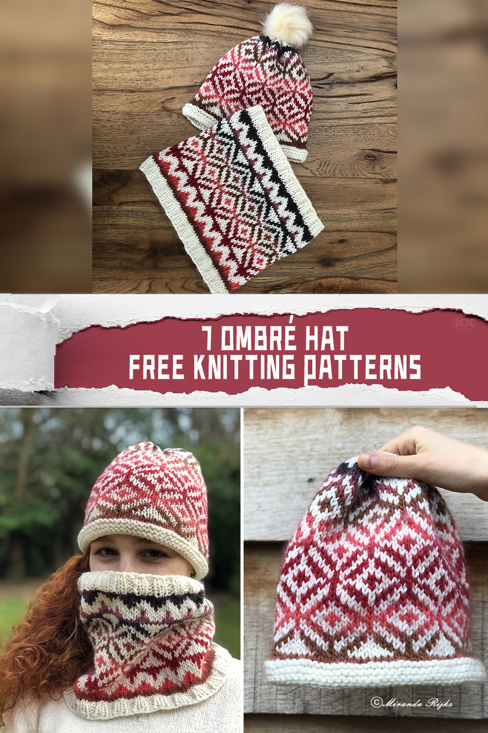 Try These Popular Ombré Hat Knitting Patterns Today - iGOODideas.com