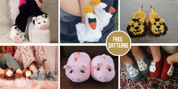 8 Cutest Animal Slipper Crochet Patterns – FREE
