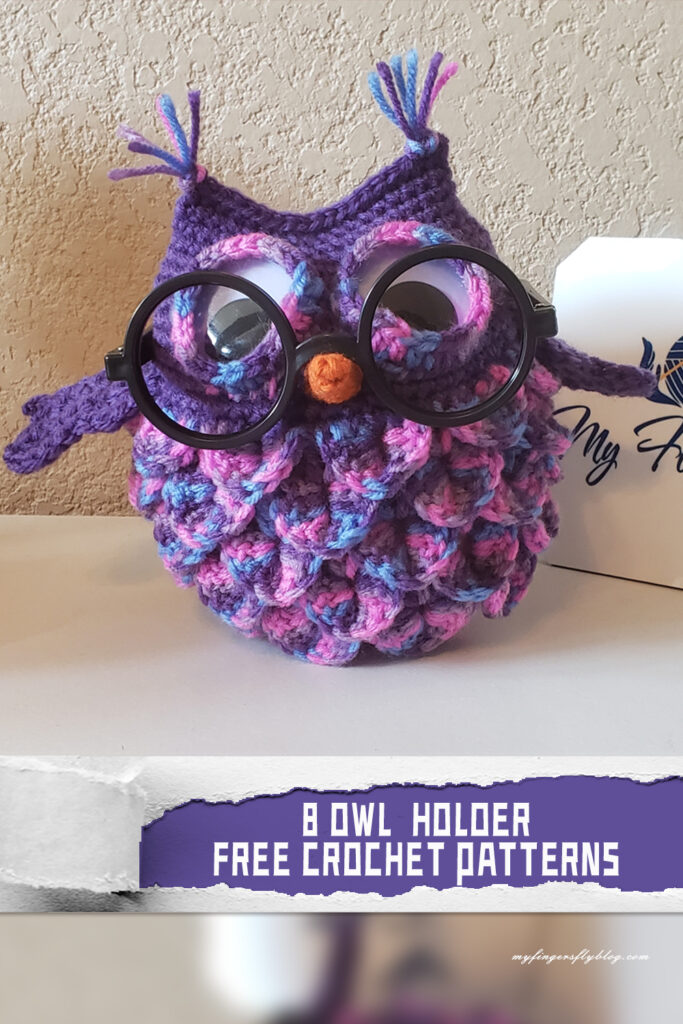 8 Owl Holder Crochet Patterns - FREE