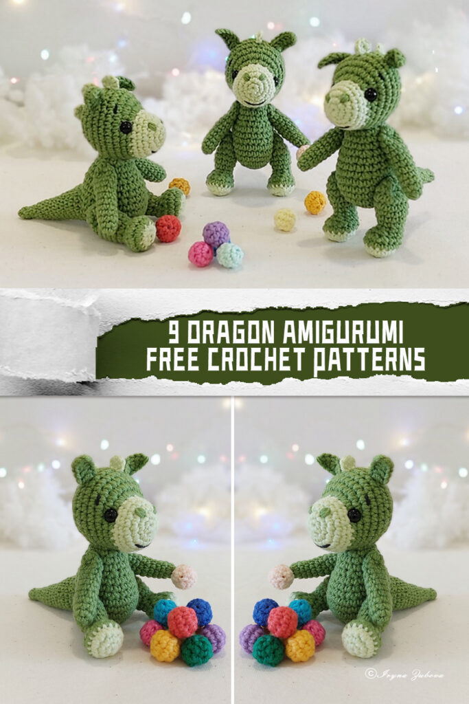 9 Dragon Amigurumi Crochet Patterns - FREE