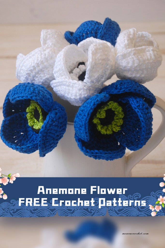 FREE Anemone Flower Crochet Patterns