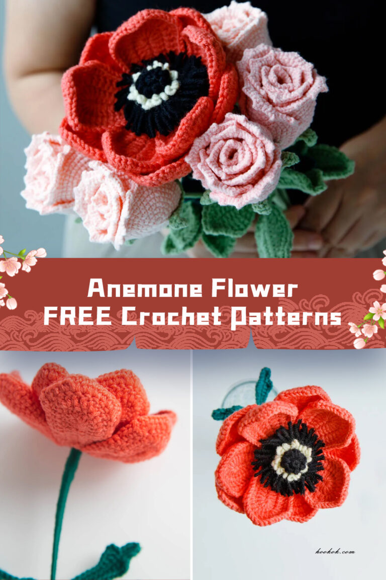 Anemone Flower Crochet Patterns: Get the Free Pattern Here ...