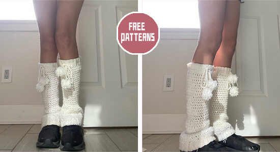 Snowy Leg Warmer FREE Crochet Pattern