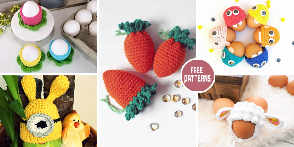 10 Easter Egg Cozy Crochet Patterns - FREE