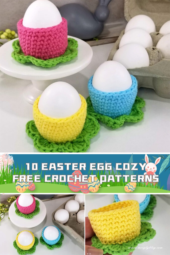 10 Easter Egg Cozy Crochet Patterns - FREE