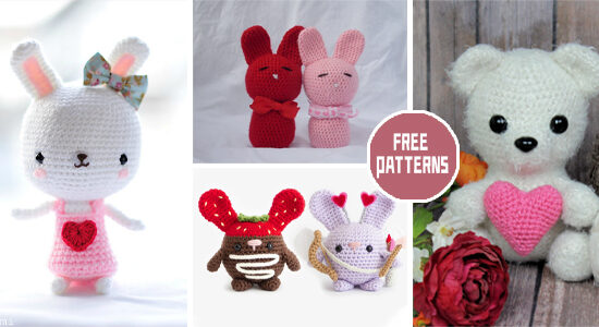 10 Valentine Gift Crochet Patterns - FREE