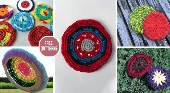 5 Flying Disk Crochet Patterns - FREE