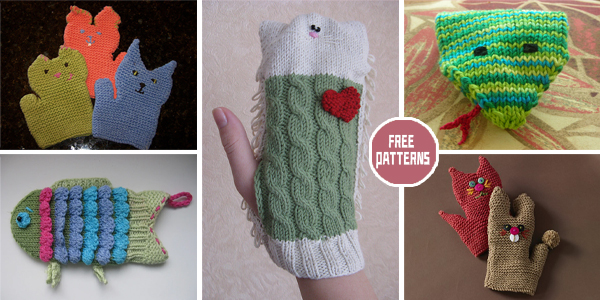 6 Baby Bath Mitt Knitting Patterns - FREE