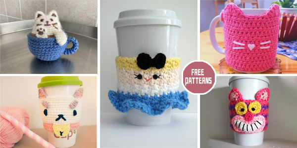 6 Cat Coffee Art Crochet Patterns –  FREE