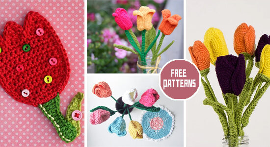 6 Tulip Amigurumi Crochet Patterns - FREE