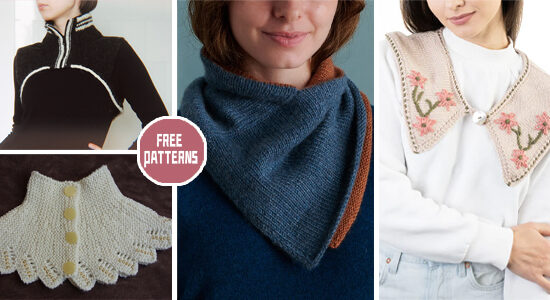6 Unique Collar Knitting Patterns - FREE