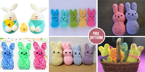 7 Easter Peep Crochet Patterns - FREE