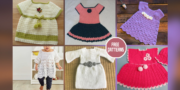 7 Little Girl's Dress Crochet Patterns – FREE - iGOODideas.com
