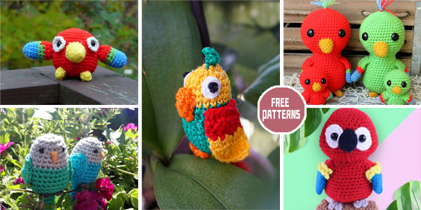 7 Parrot Amigurumi Crochet Patterns –  FREE