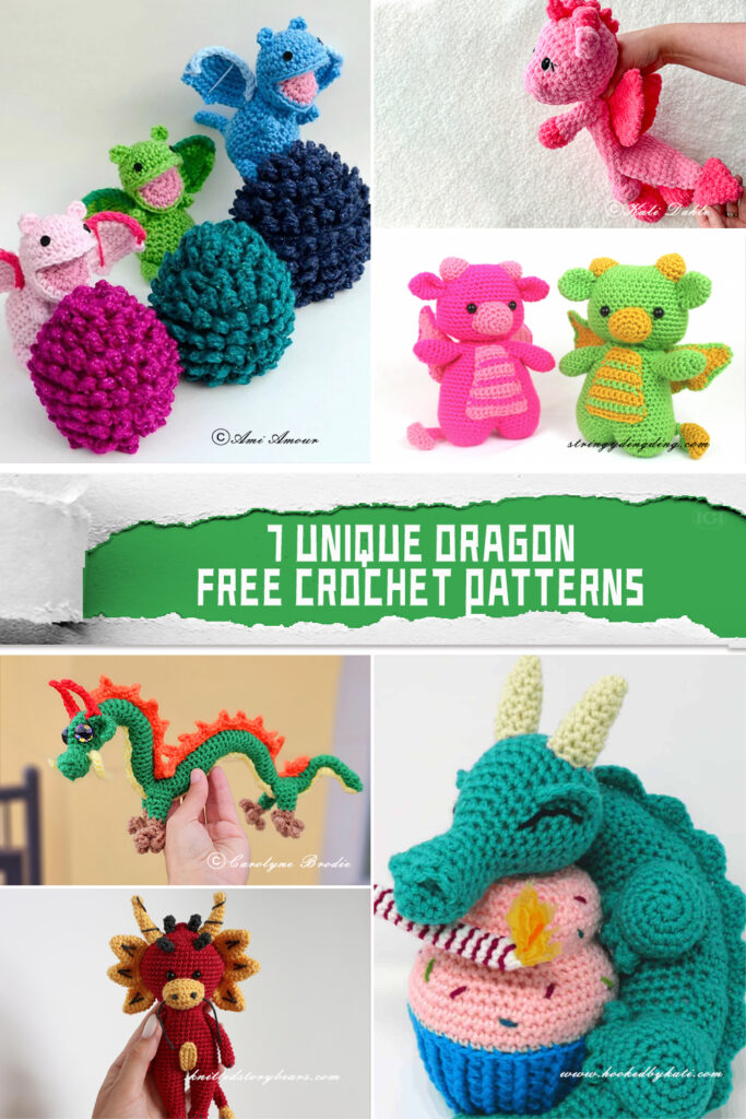 7 Unique Dragon Crochet Patterns - FREE