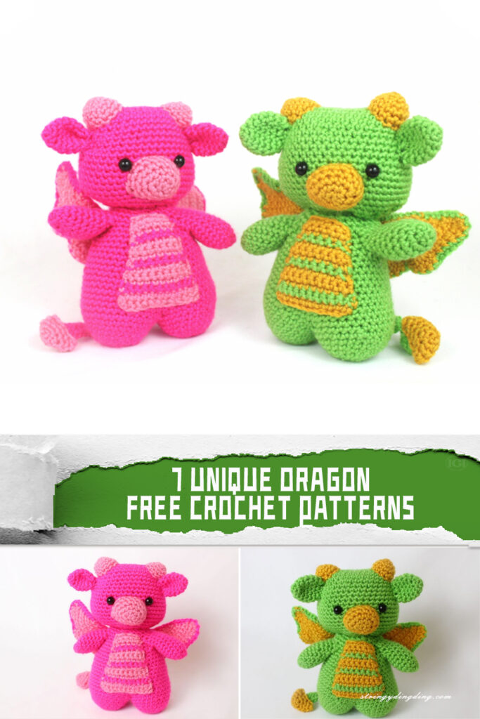 7 Unique Dragon Crochet Patterns - FREE