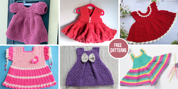 8 Baby Dress Crochet Patterns - FREE