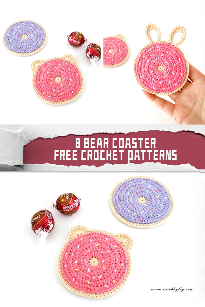 8 Bear Coaster Crochet Patterns – FREE