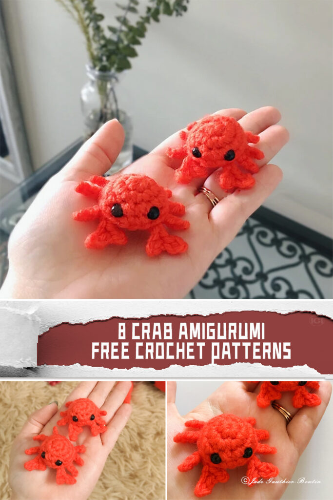 8 Crab Amigurumi Crochet Patterns - FREE